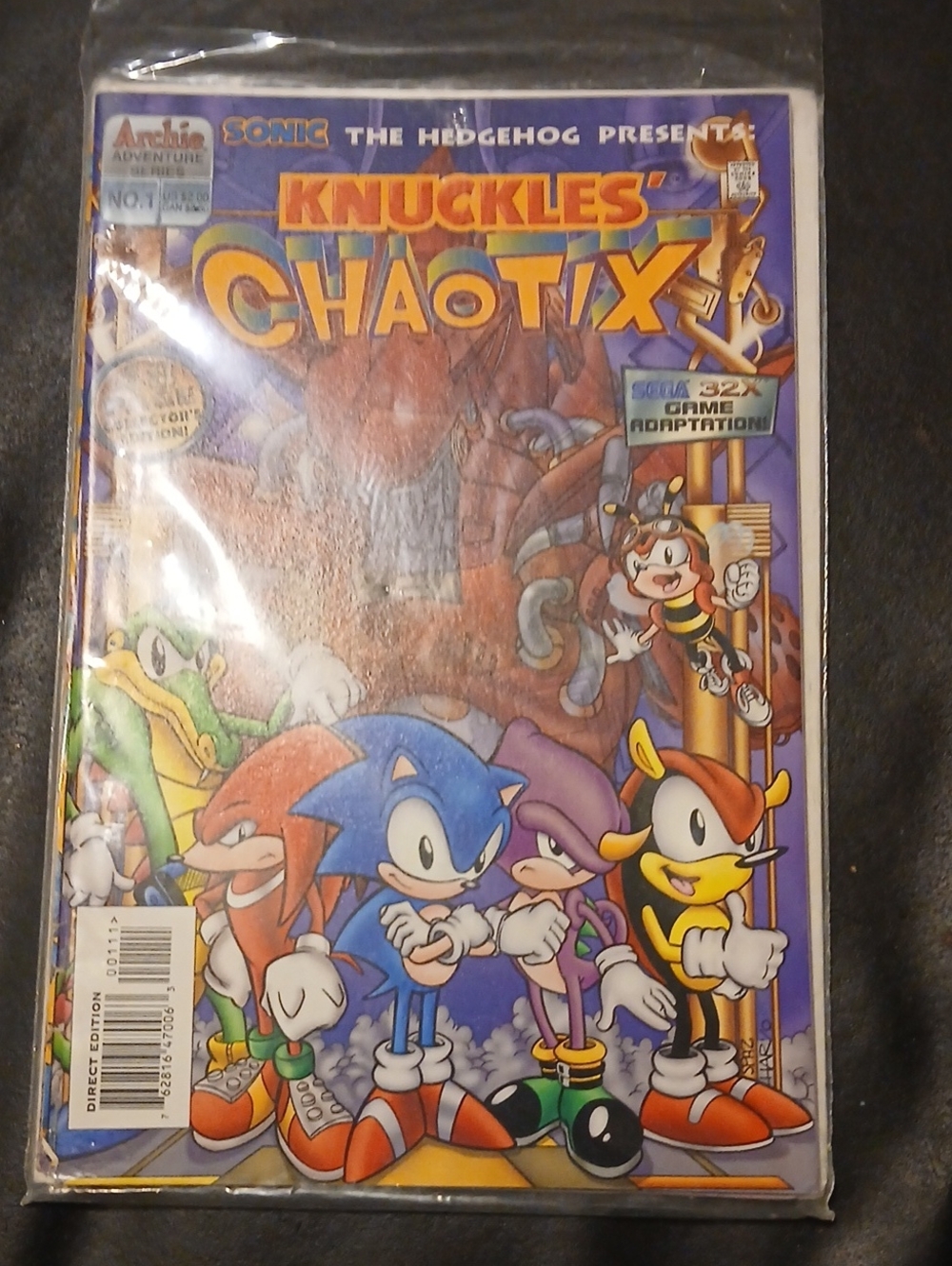 Sonic Presents: Knuckles' Chaotix Comic - Blue Cover (Archie)